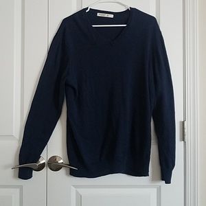 Old Navy Navy Blue V-Neck Sweater